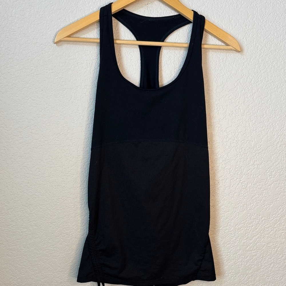 Fabletics Tech Racerback Tank Black Size Large - Picture 2 of 12